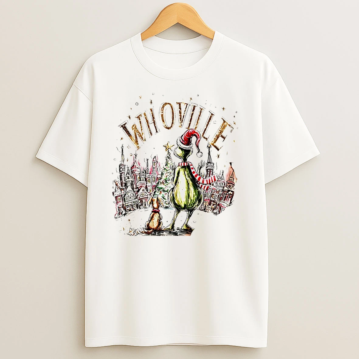 Grinch And Dog Max Whoville Christmas T Shirts