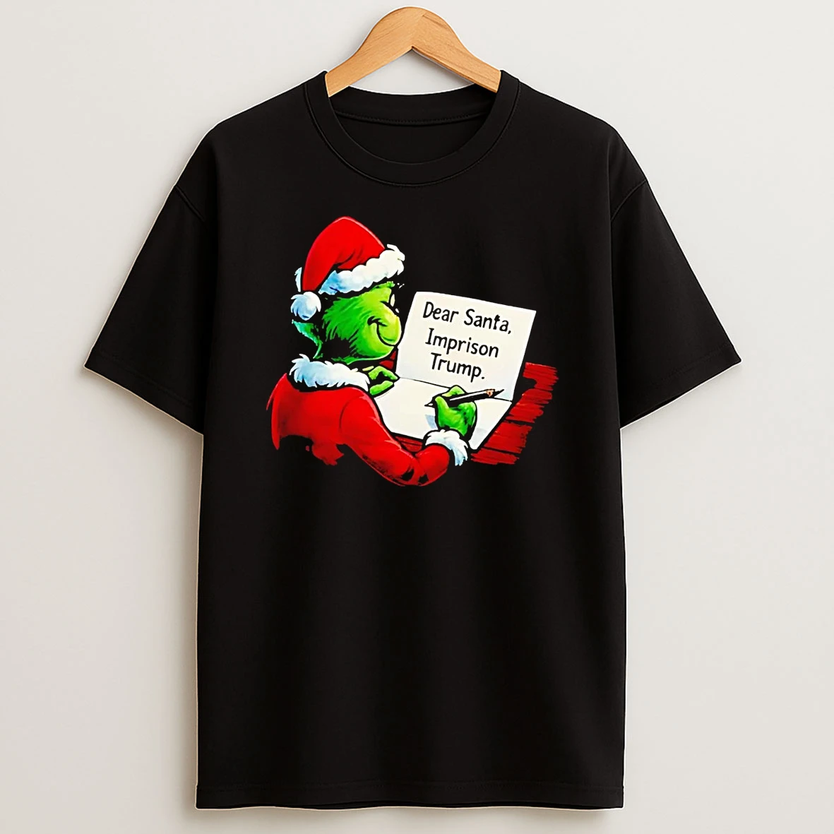 Grinch Dear Santa Imprison Trump Christmas Shirts