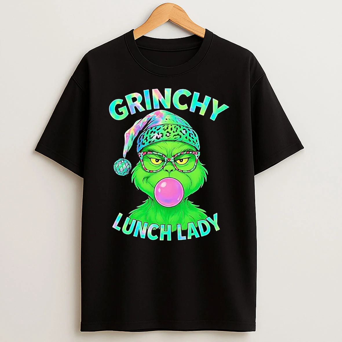 Grinch Grinchy Lunch Lady Christmas Shirts