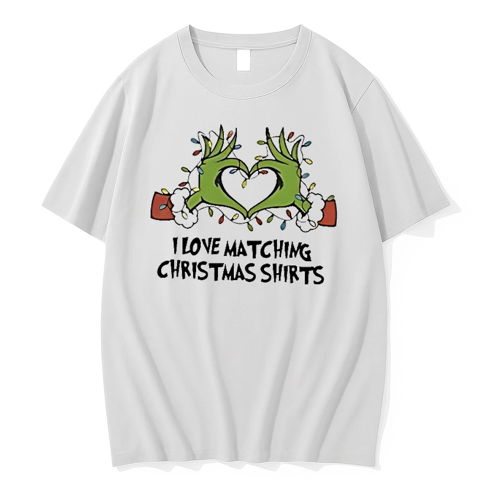 Grinch Hand I Love Matching Christmas Shirts