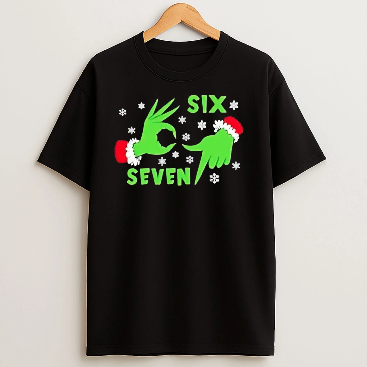 Grinch Hand Six Seven Christmas T Shirts