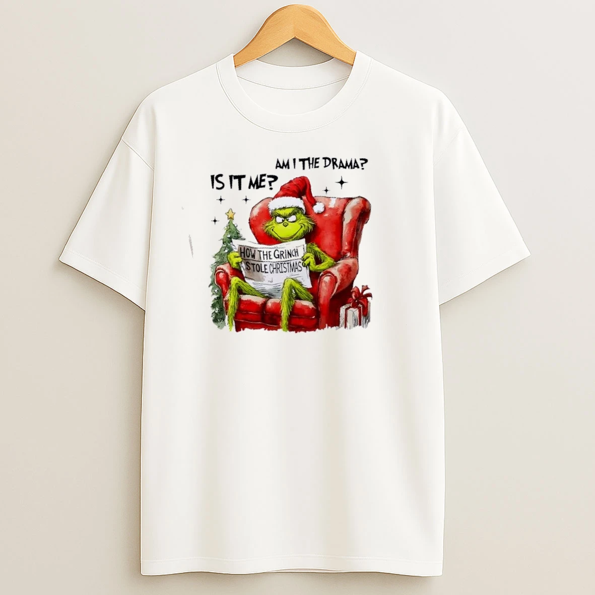 Grinch Is It Me Am I The Drama Christmas T Shirts