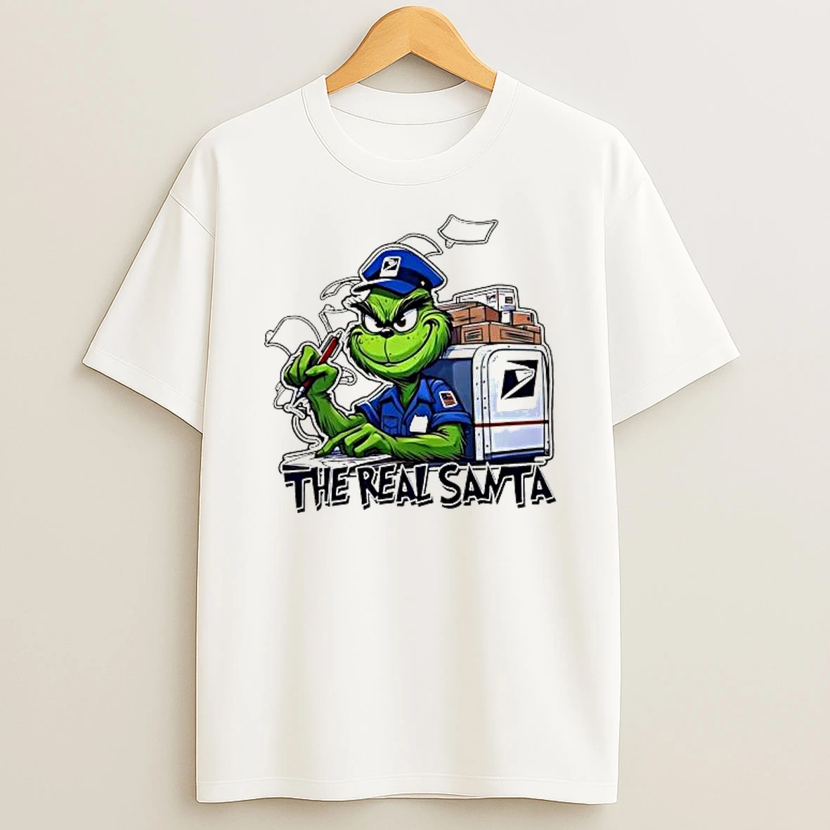 Grinch Letter The Real Santa Shirts