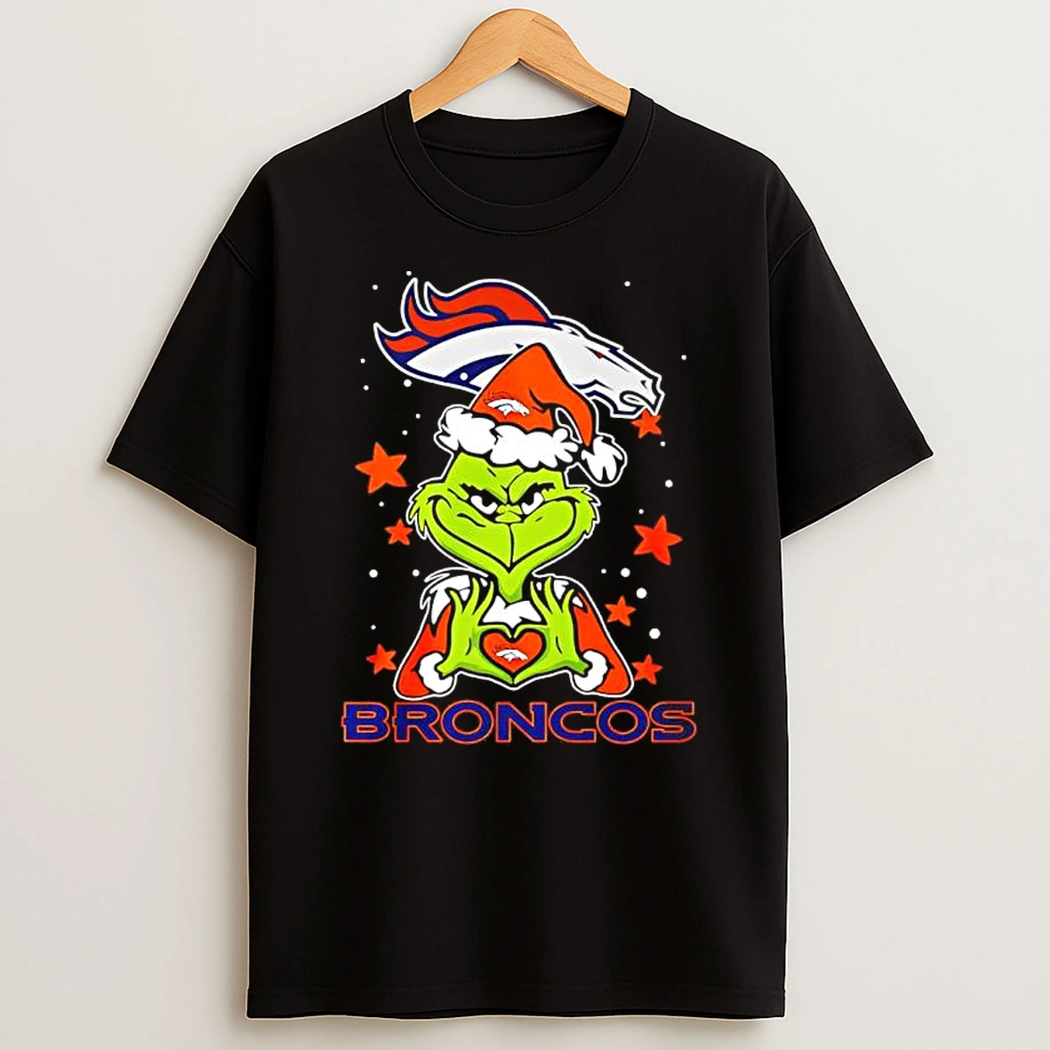 Grinch Love Denver Broncos Christmas 25 Shirts