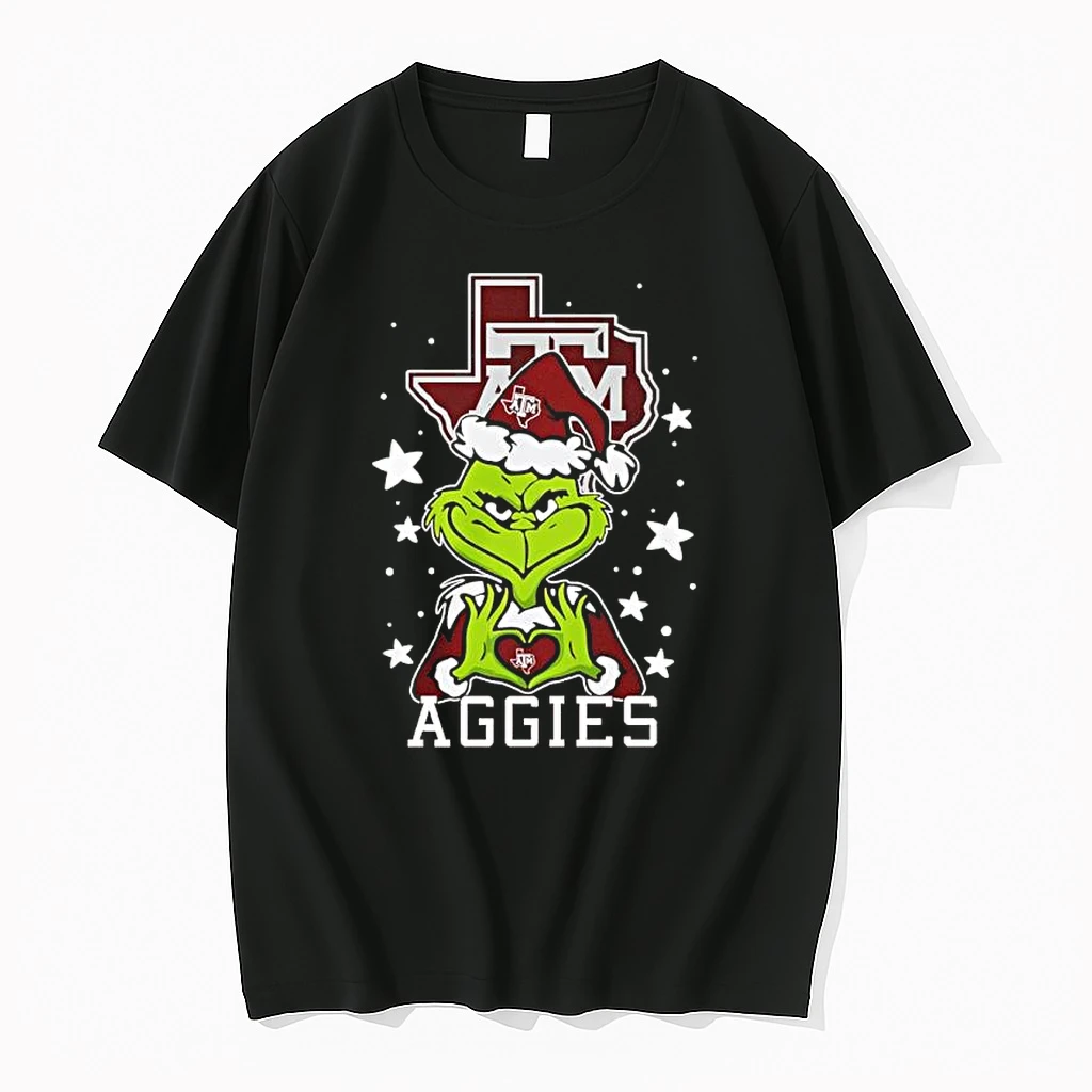Grinch Love Texas Am Aggies Christmas 25 Shirts