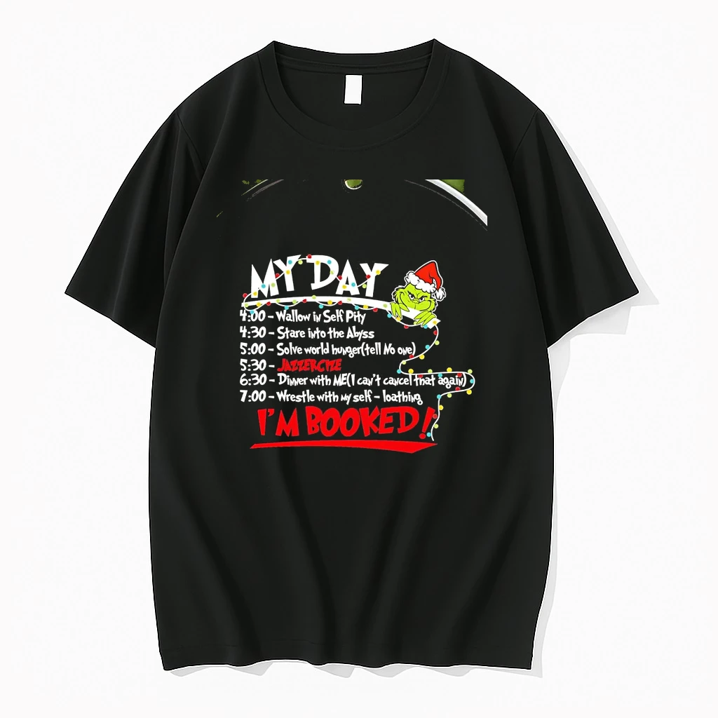Grinch My Day Schedule Jazzercize Im Booked Christmas Chriast Shirts