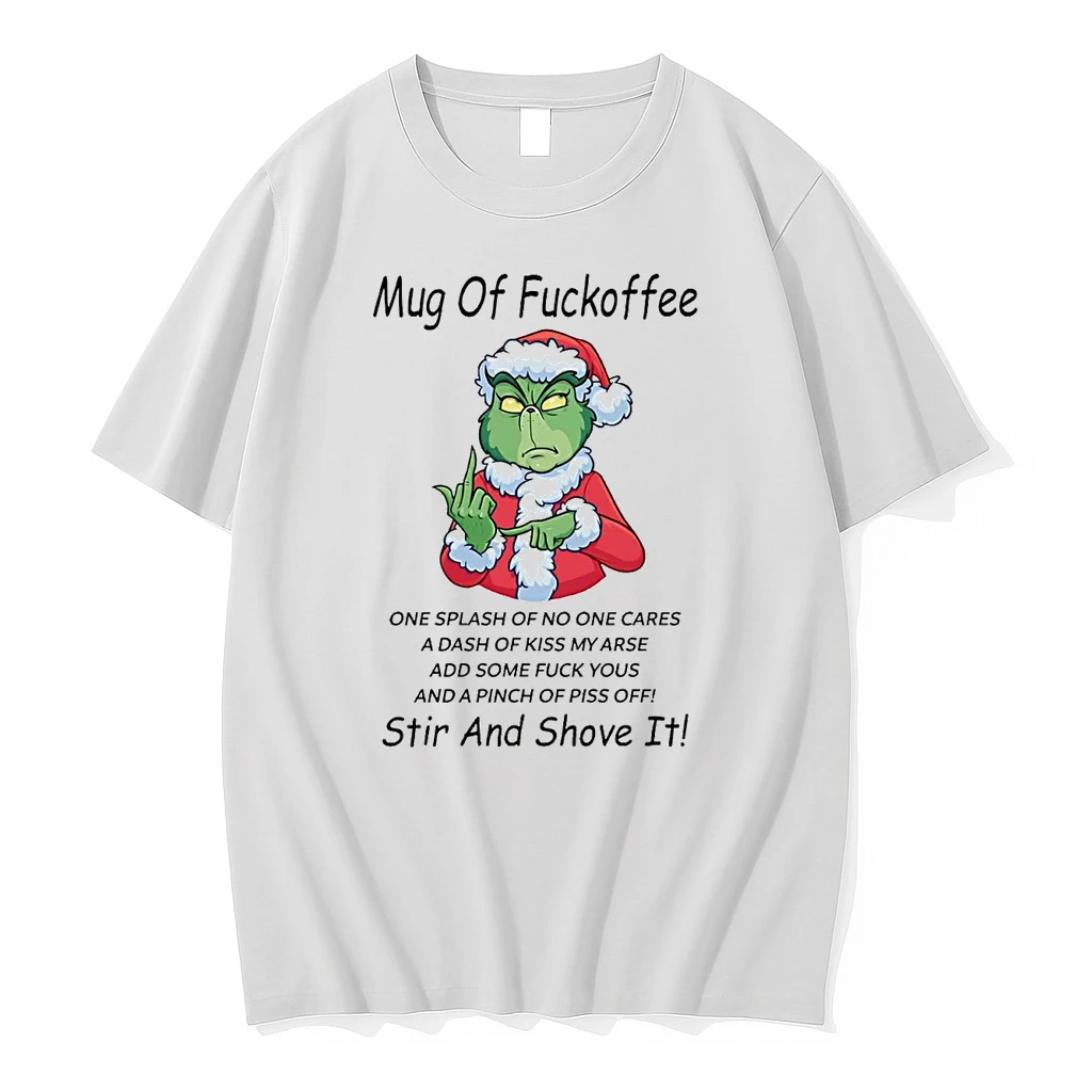 Grinch Of Fuckoffee Stir And Shove It Christmas Shirts