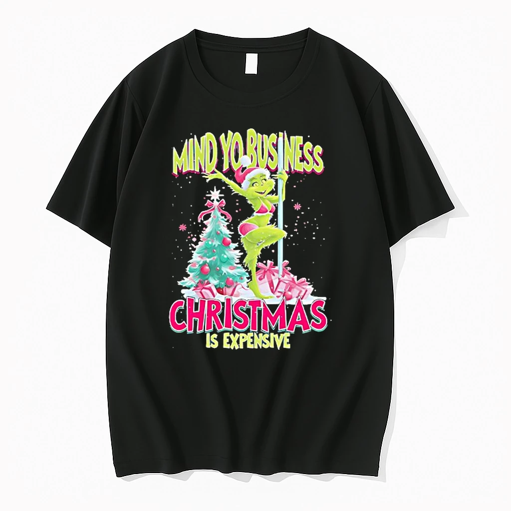 Grinch Sexy Girl Mind Yo Business Christmas Is Expensive Shirts