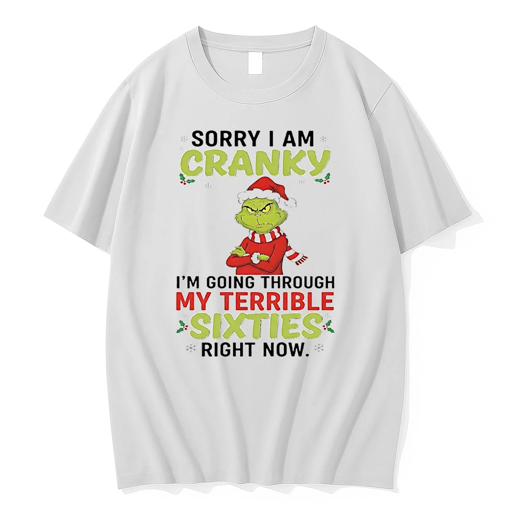 Grinch Sorry I Am Cranky Im Going Through My Terrible Sixties Christmas Shirts