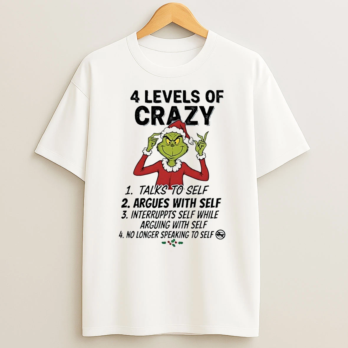 Grinch Talks To Self Argues With Self Interruppts Self Speaking To Self Shirts