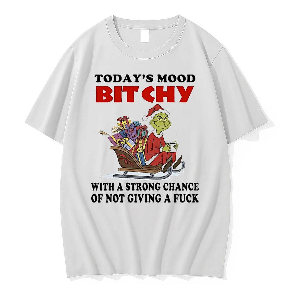 Grinch Todays Mood Bitchy With A Strong Chance Christmas Shirts