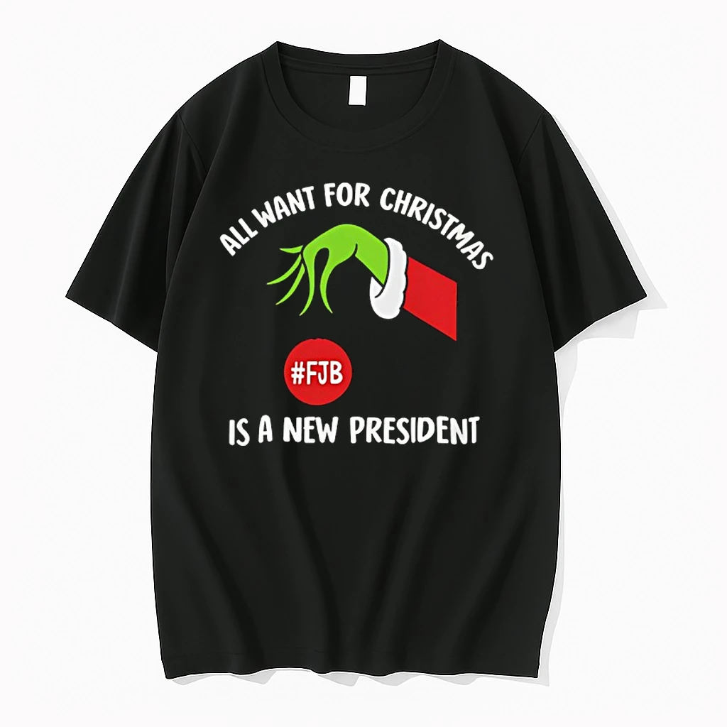 Grinchs Hand All Want For Christmas Is A New President Fjb Shirts