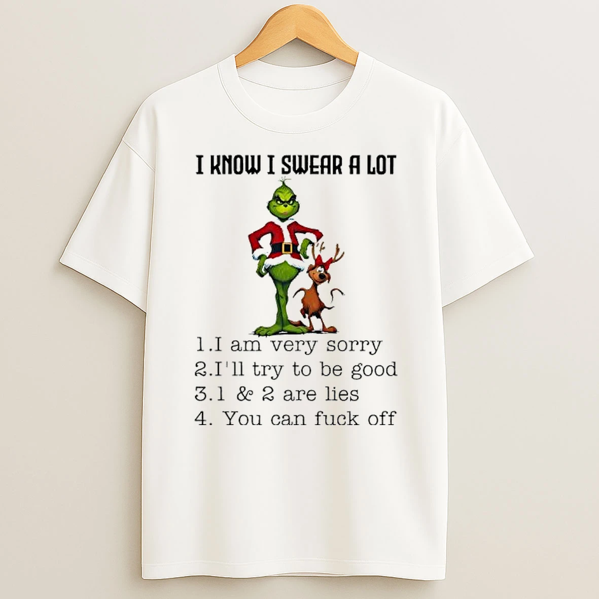 Grind Christmas I Know I Swear A Lot I Am Very Sorry Shirts