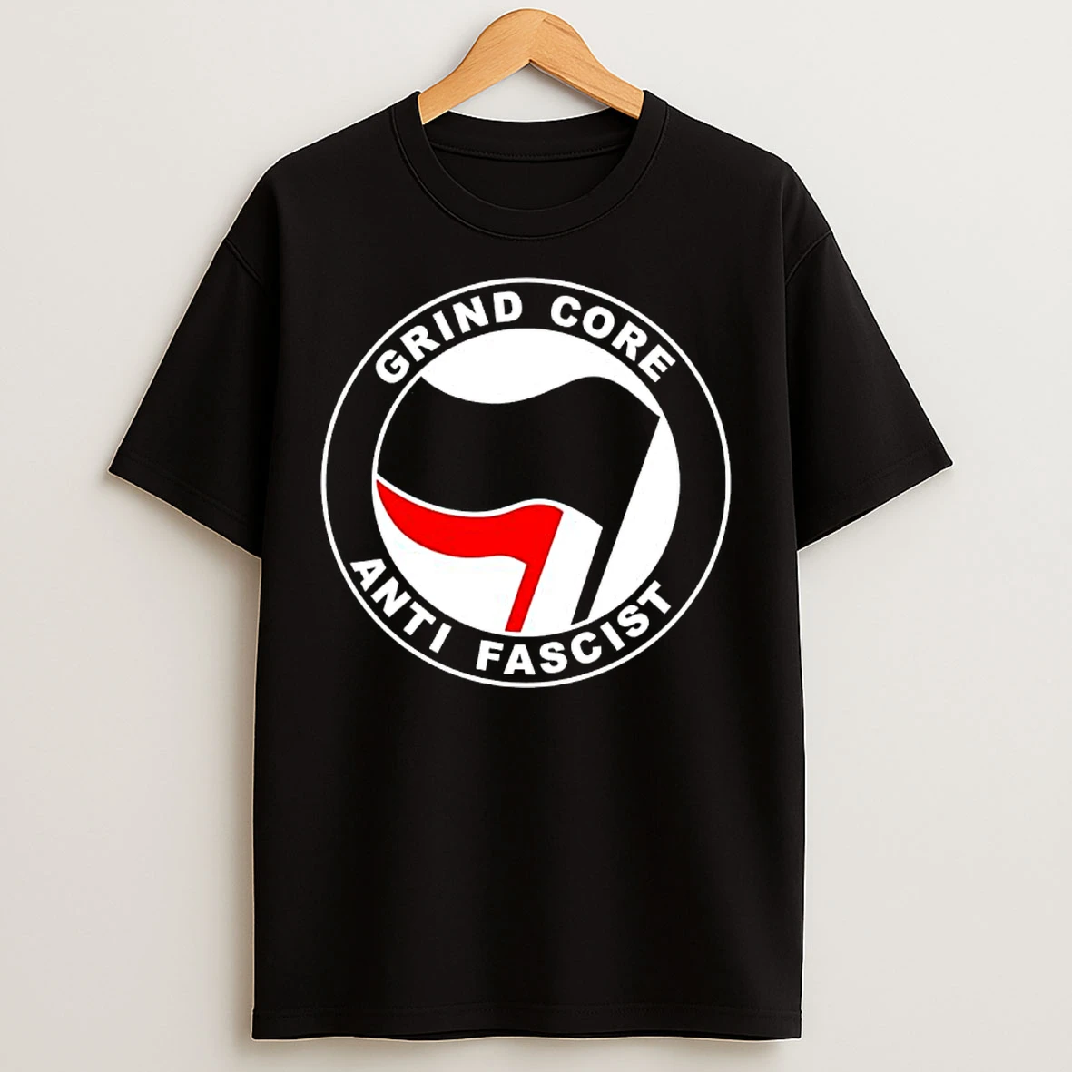 Grind Core Anti Fascist Antifa Logo T Shirts