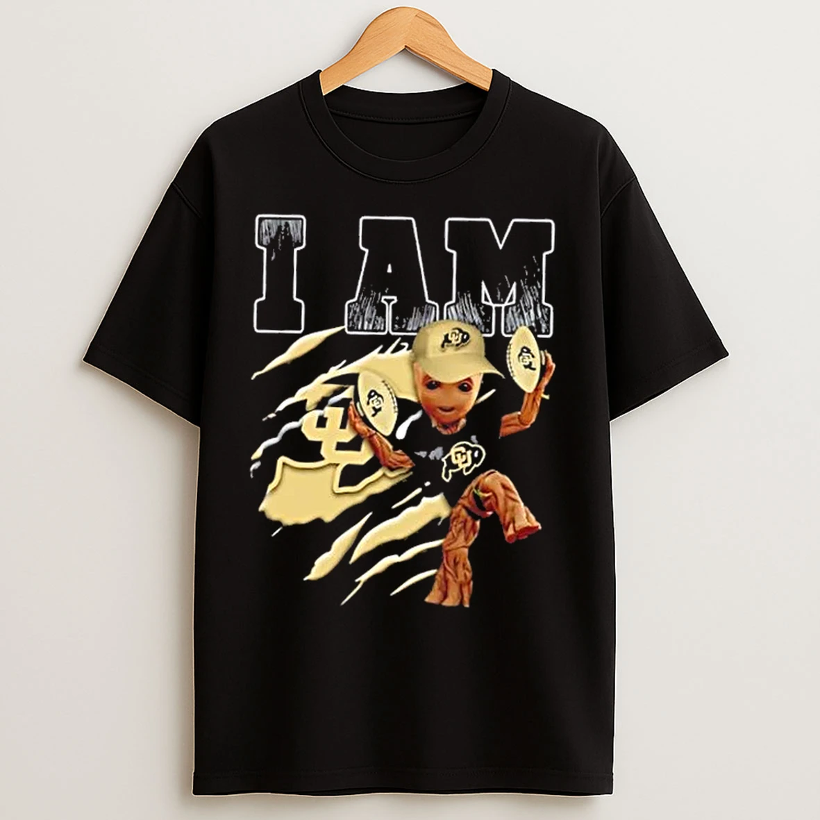 Groot I Am Colorado Buffaloes Fan T Shirts