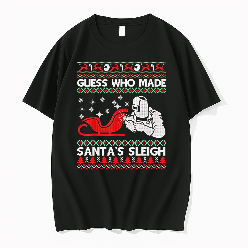 Guess Who Made Santas Sleigh Ugly Christmas Shirts