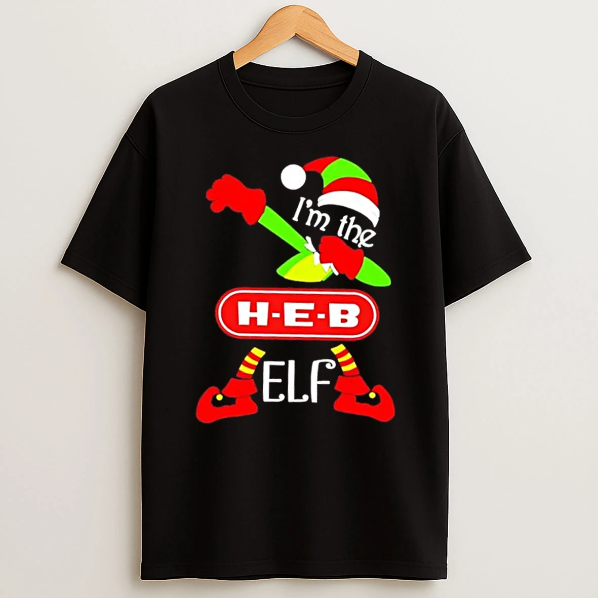 H E B Im The Elf Dabbing Merry Christmas Shirts