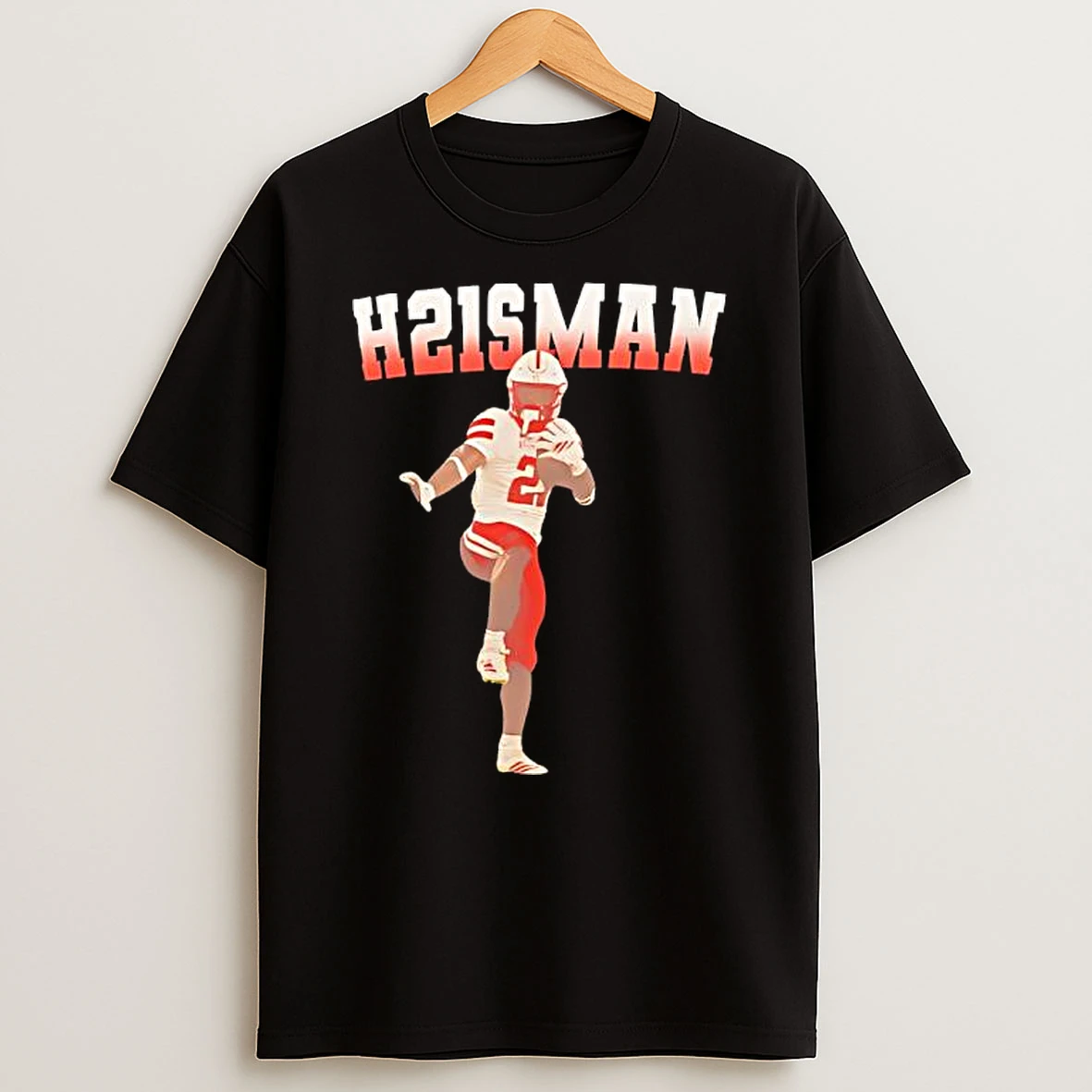 H21sman Emmett Johnson Heisman Nebraska Quarterback Shirts