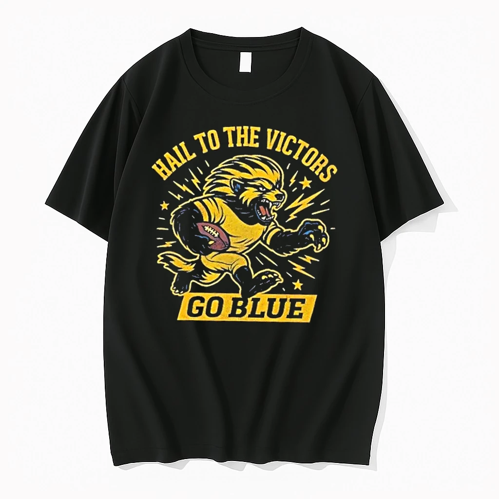 Hail To The Victors Go Blue Wolverine Football Shirts
