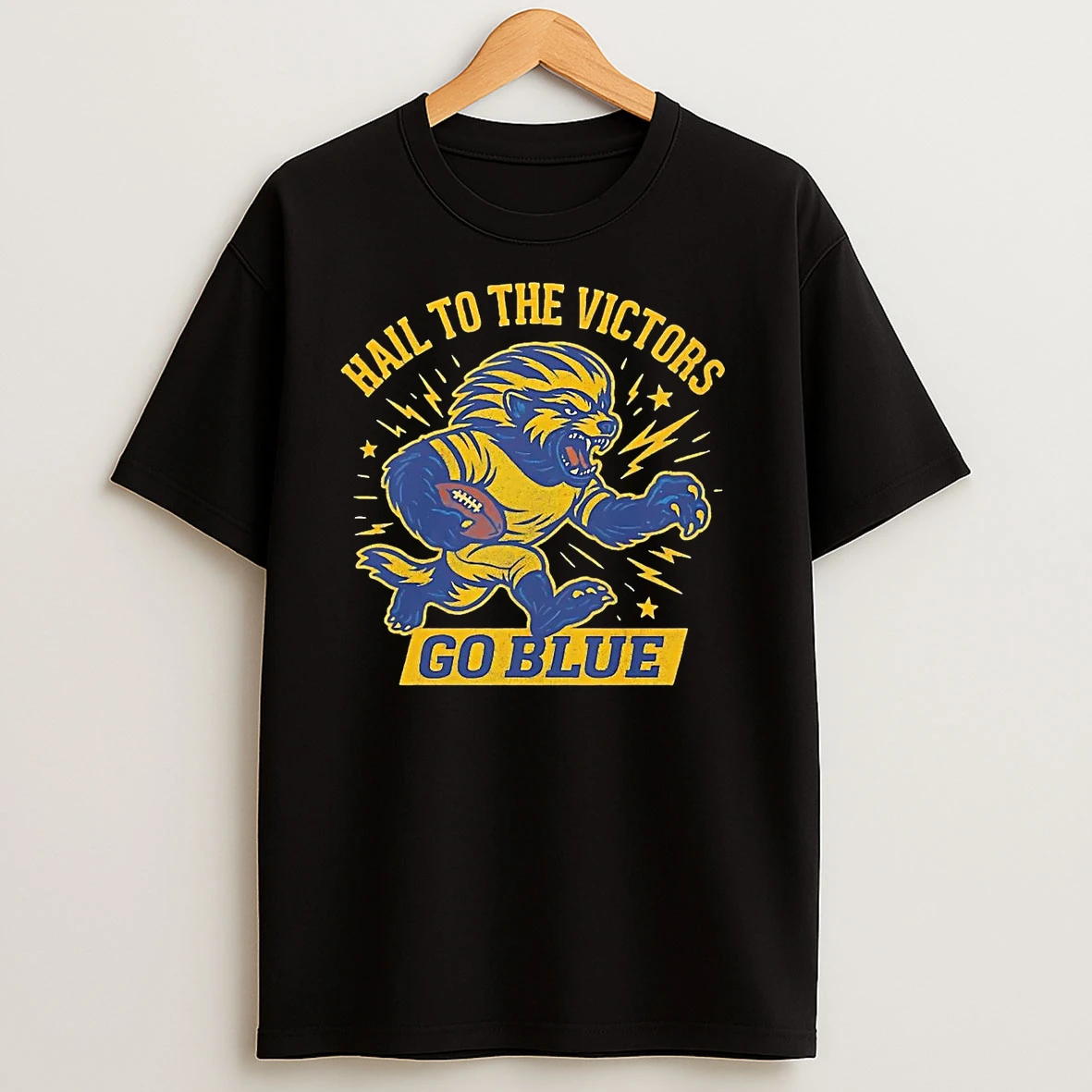 Hail To The Victors Go Blue Michigan Wolverines T Shirts