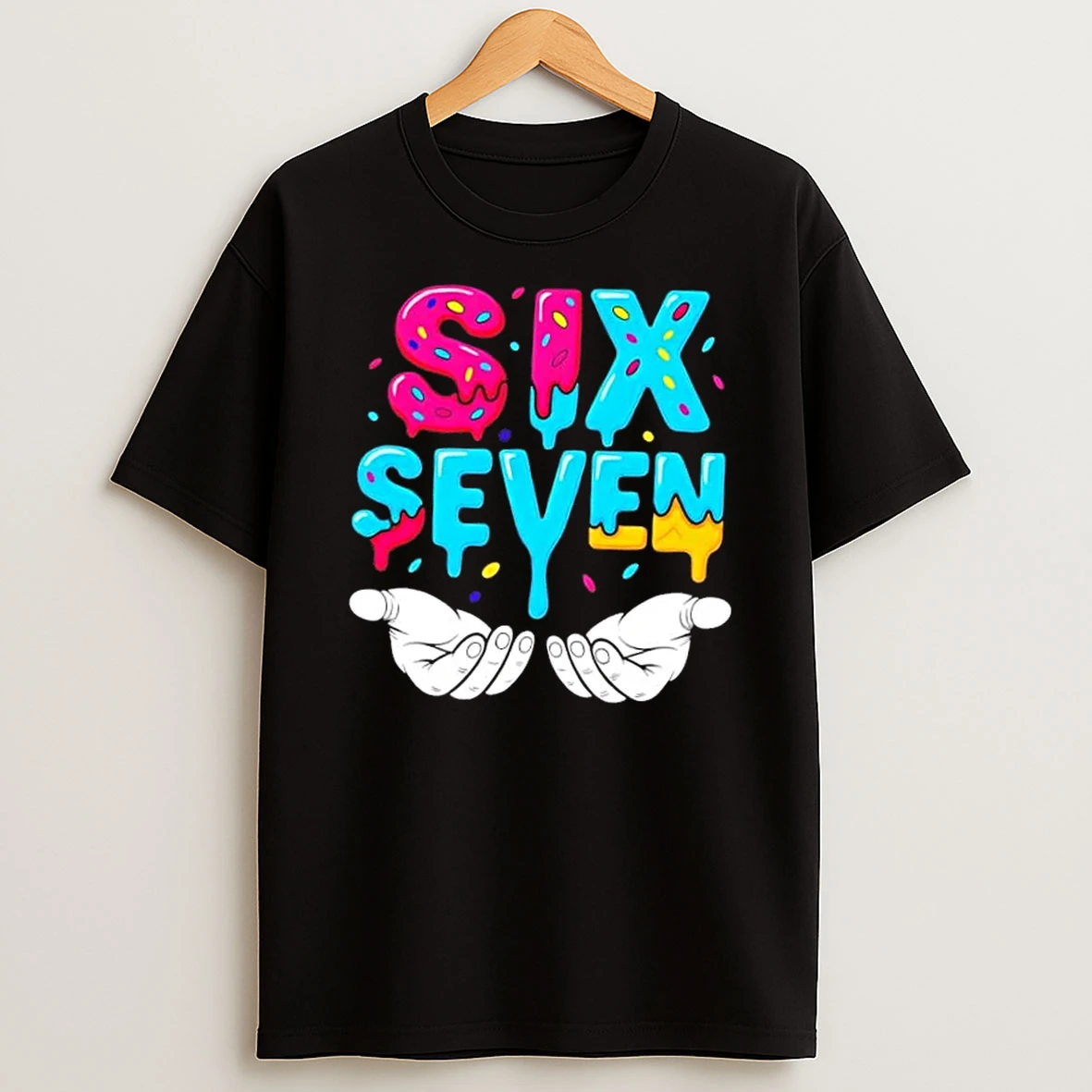 Hand Hold Six Seven Ice Cream Drip 6 7 Shirts