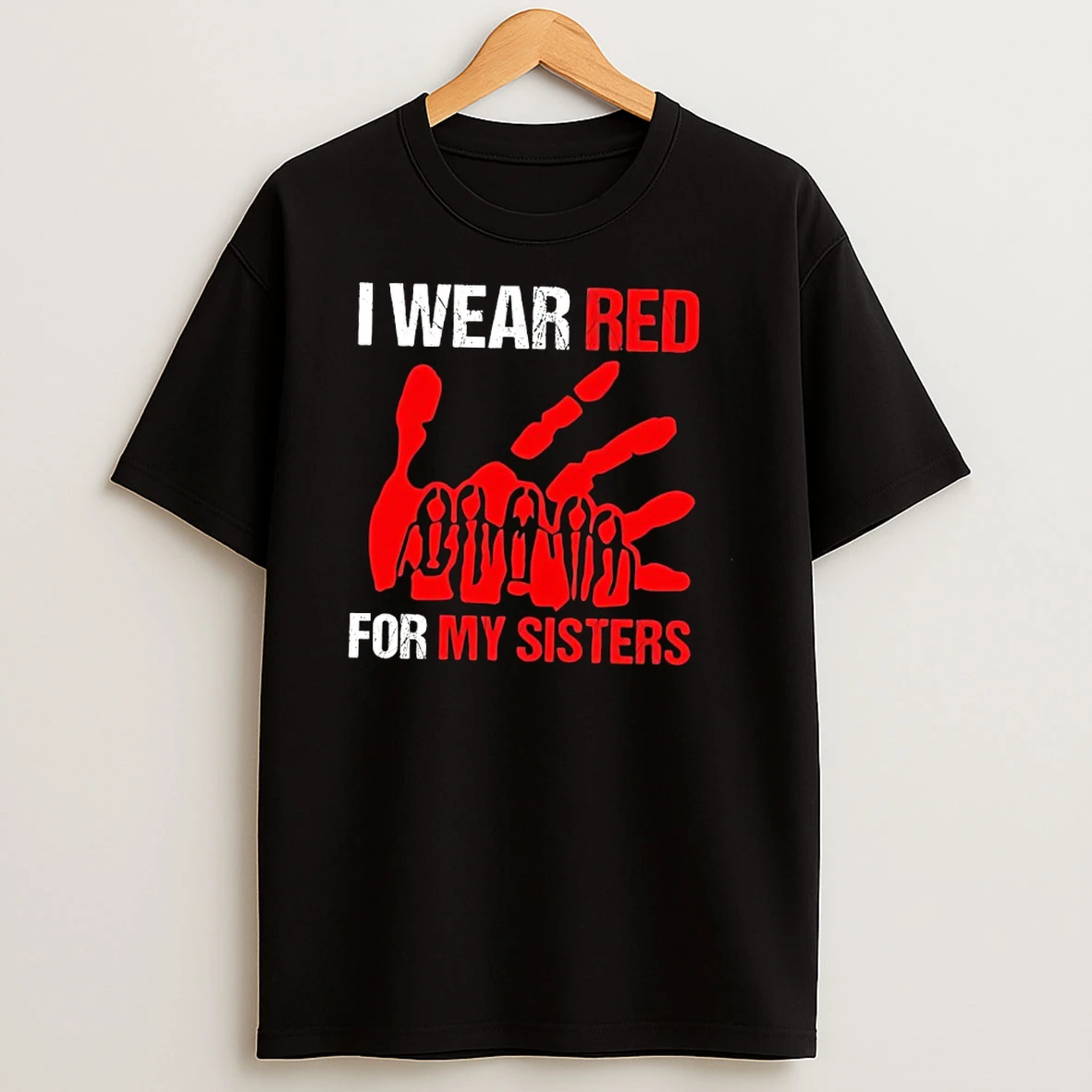 Hand I Wear Red For My Sisters Shirts