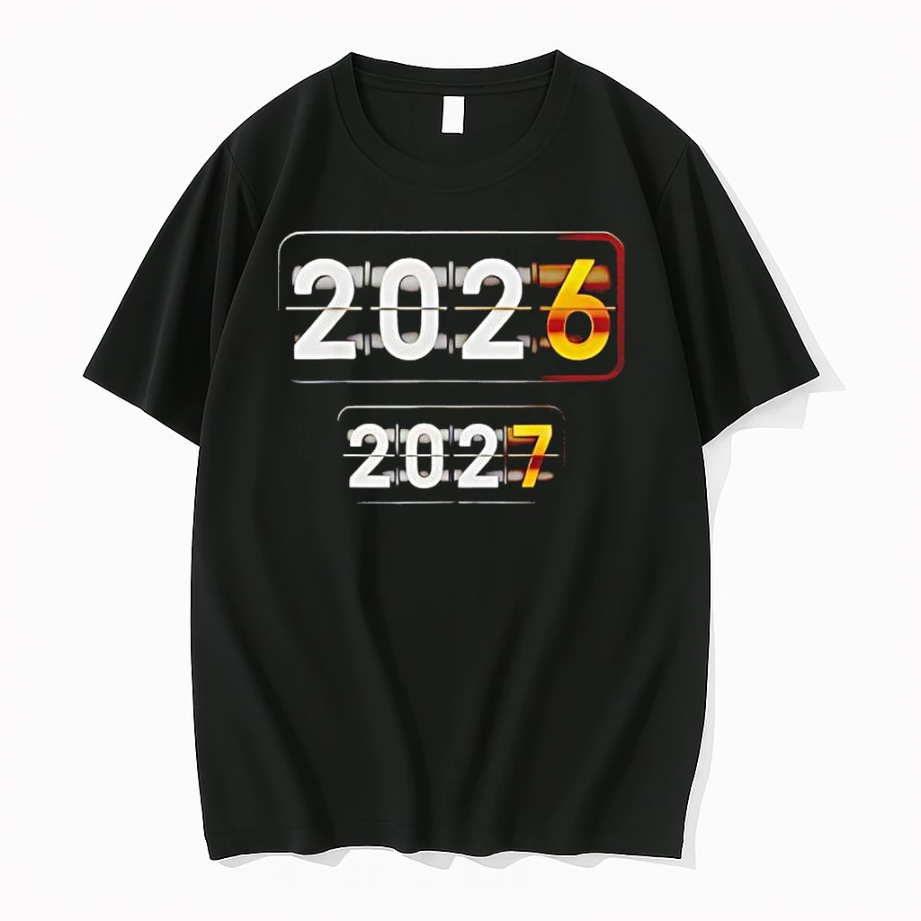 Happy New Year 2026 Six Seven Black Shirts