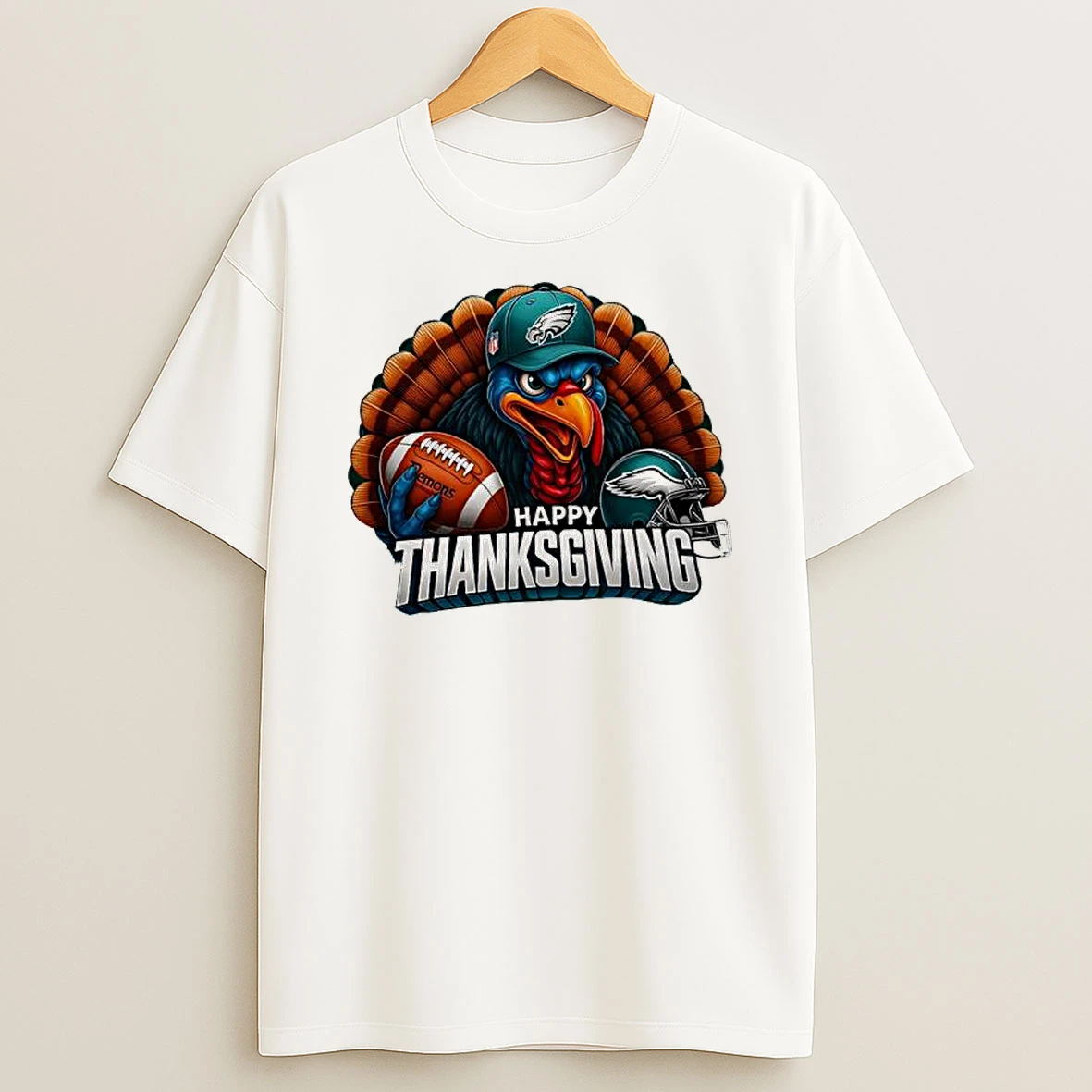 Happy Thanksgiving Philadelphia Eagles Turkey Graphic Shirts