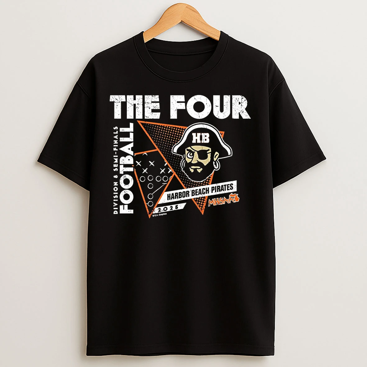 Harbor Beach Pirates 2025 D8 Semifinals The Four T Shirts