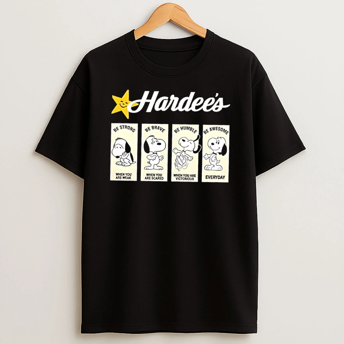 Hardees X Snoopys Emotional States Shirts