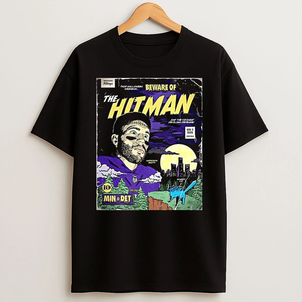 Harrison Smith Minnesota Vikings The Hitman Comic Shirts