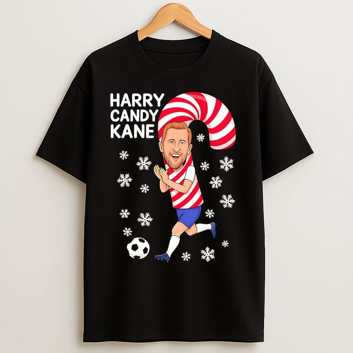Harry Kane Candy Cane Christmas T Shirts