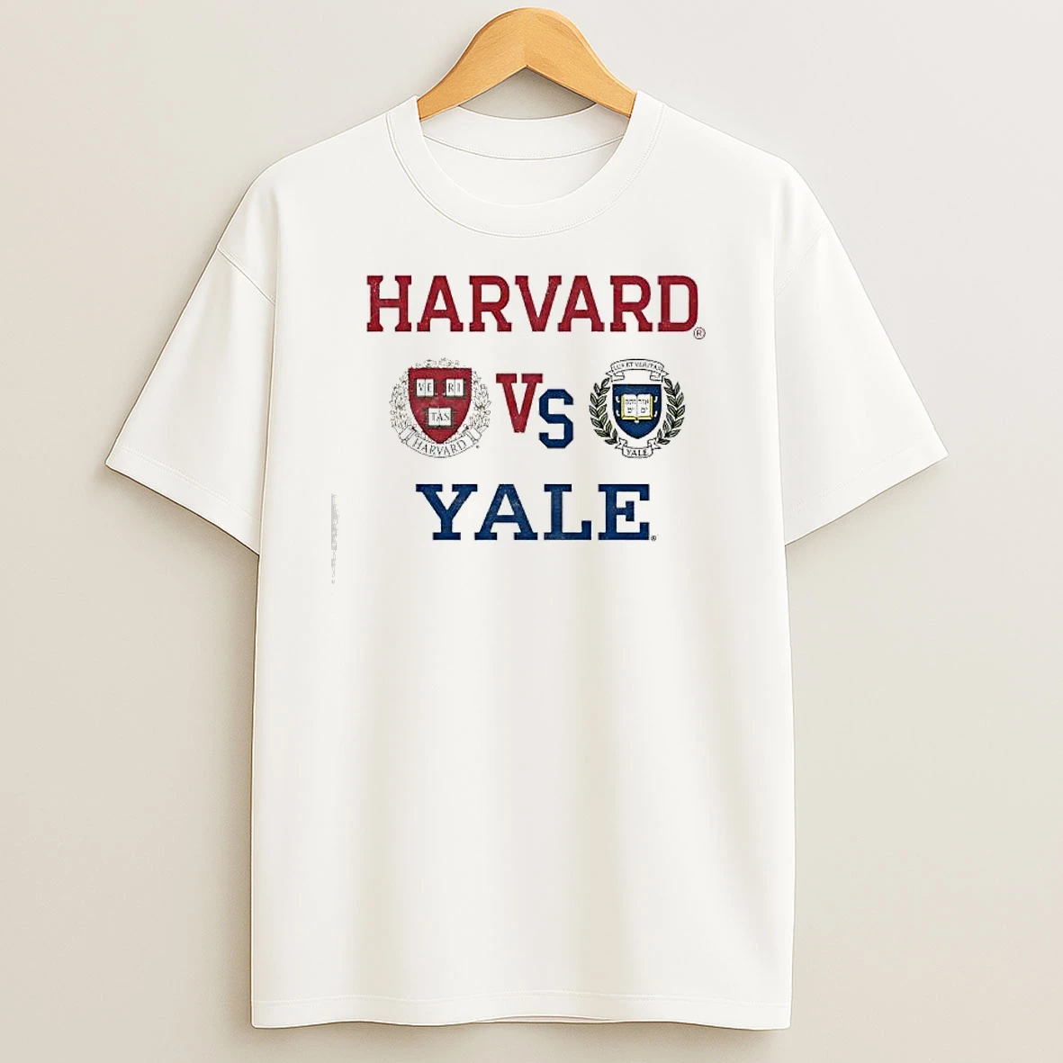 Harvard University And Yale University Logo T Shirts