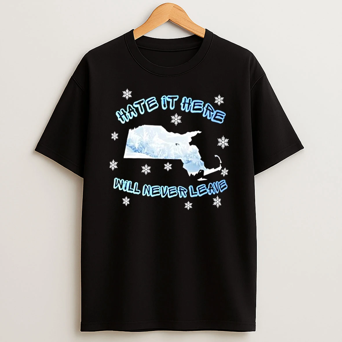 Hate It Here Will Never Leave Christmas Shirts