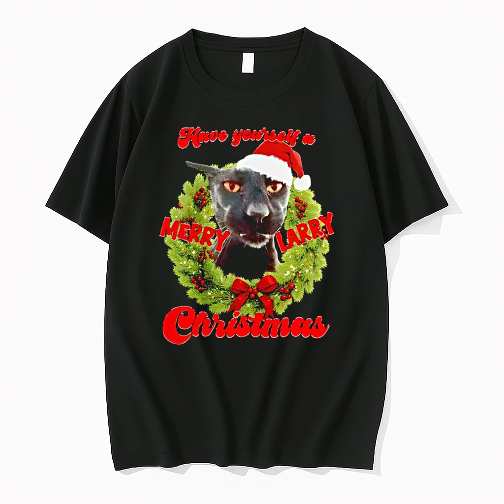 Have Yourself A Merry Larry Christmas Black Cat Shirts