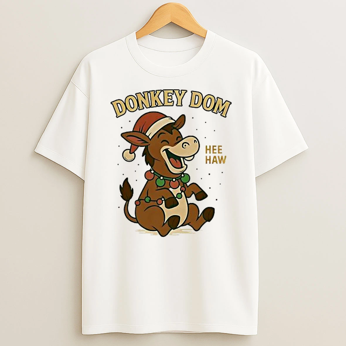 Haw The Donkey Dom Funny Christmas Shirts