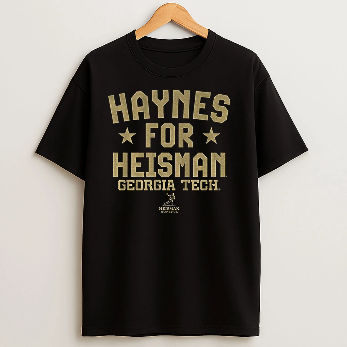 Haynes King For Heisman Georgia Tech Yellow Jackets Football T Shirts