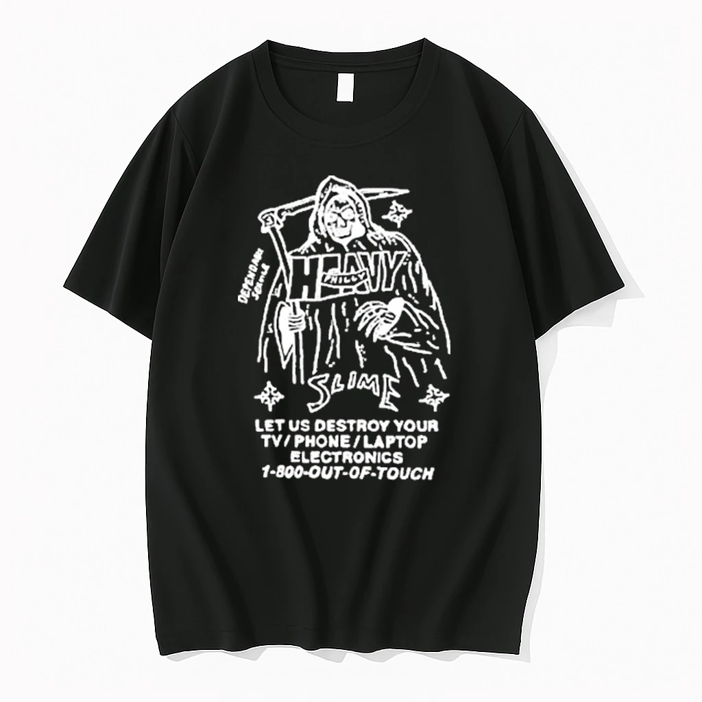 Heavy Slime Philly Let Us Destroy Your Tv Phone Laptop Electronics 1 800 Out Of Touch Grim Reaper Shirts