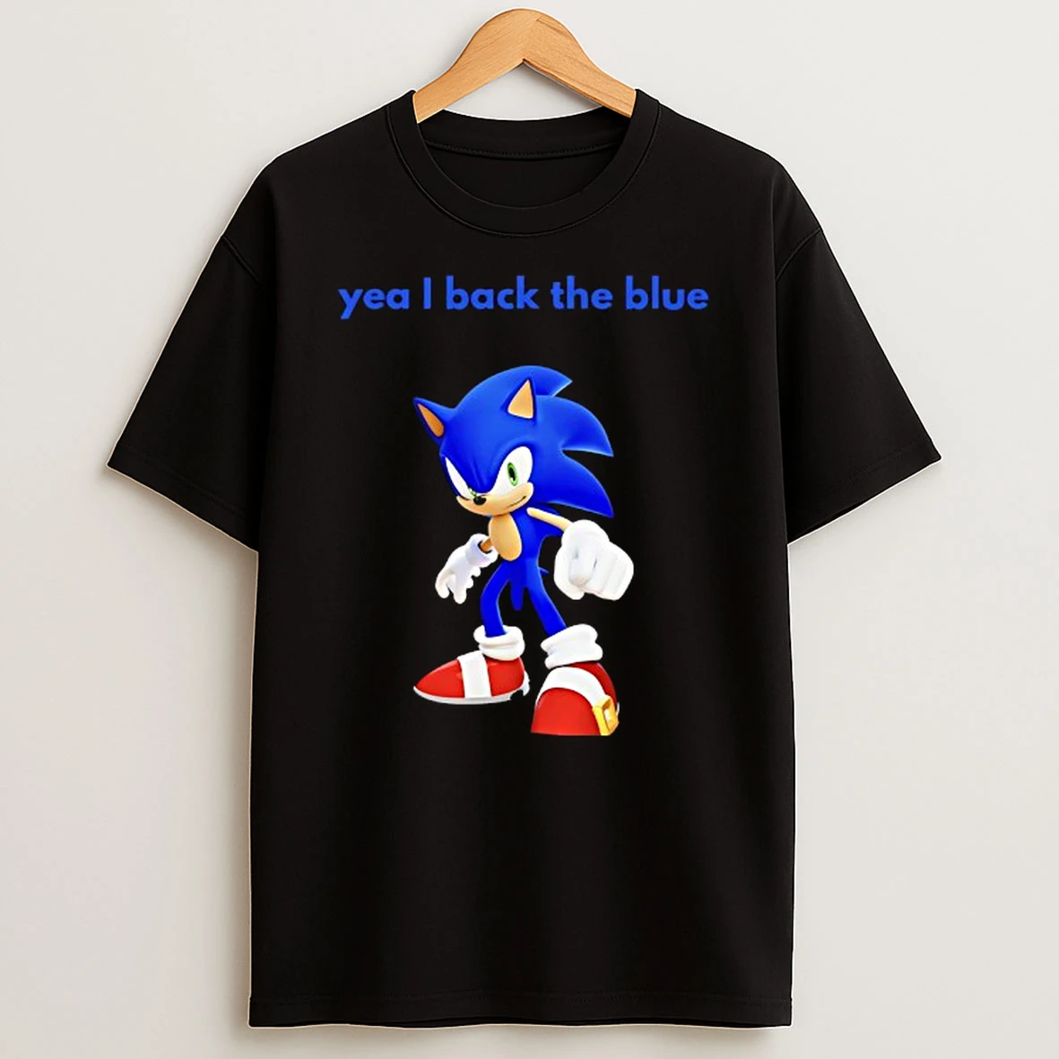 Hedgehog Yea I Back The Blue Shirts