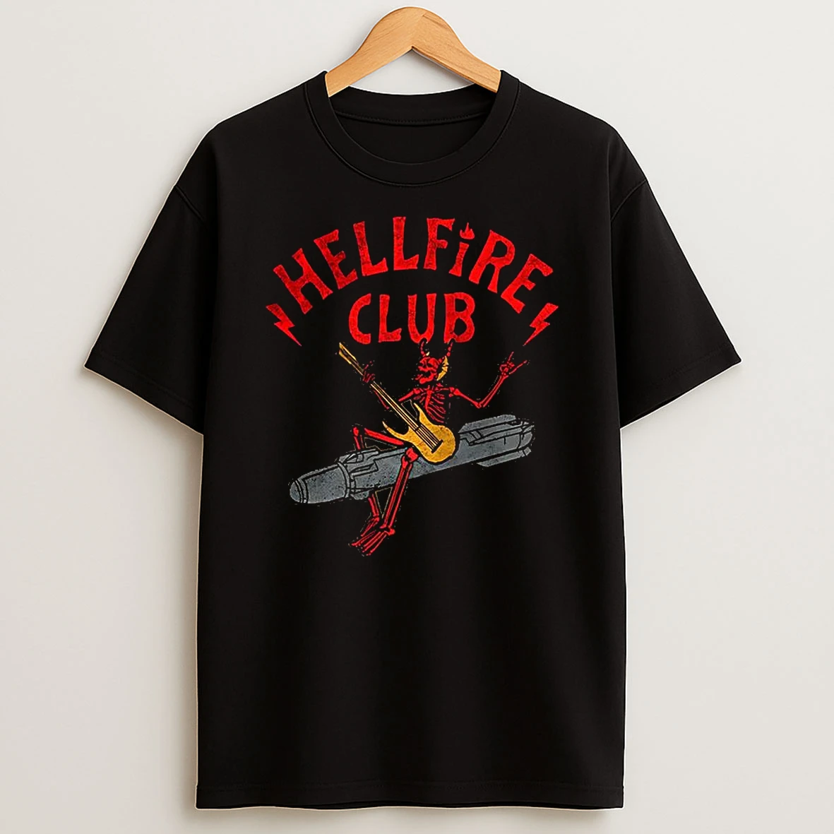 Hellfire Club Hellfire Club The Devil Plays The Guitar Logo Shirtlogo Shirts