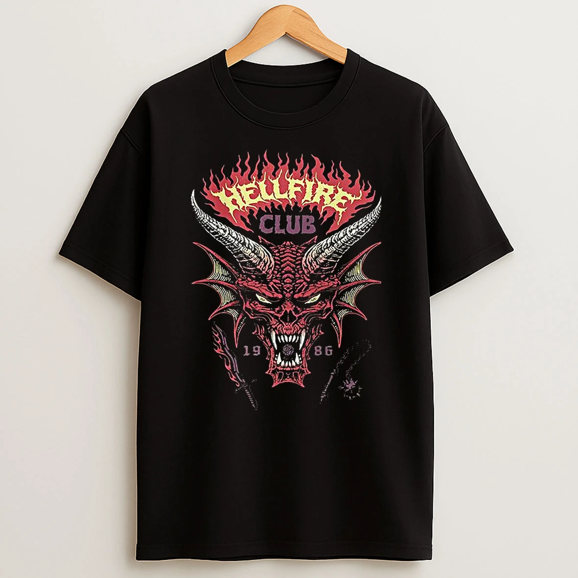 Hellfire Club Stranger Things 1986 Dungeons And Dragons Shirts