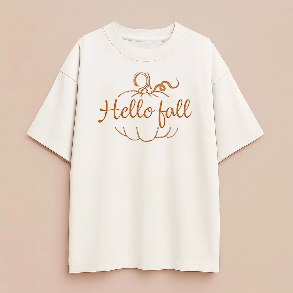 Hello Fall Pumpkin Premium Shirt Sweater