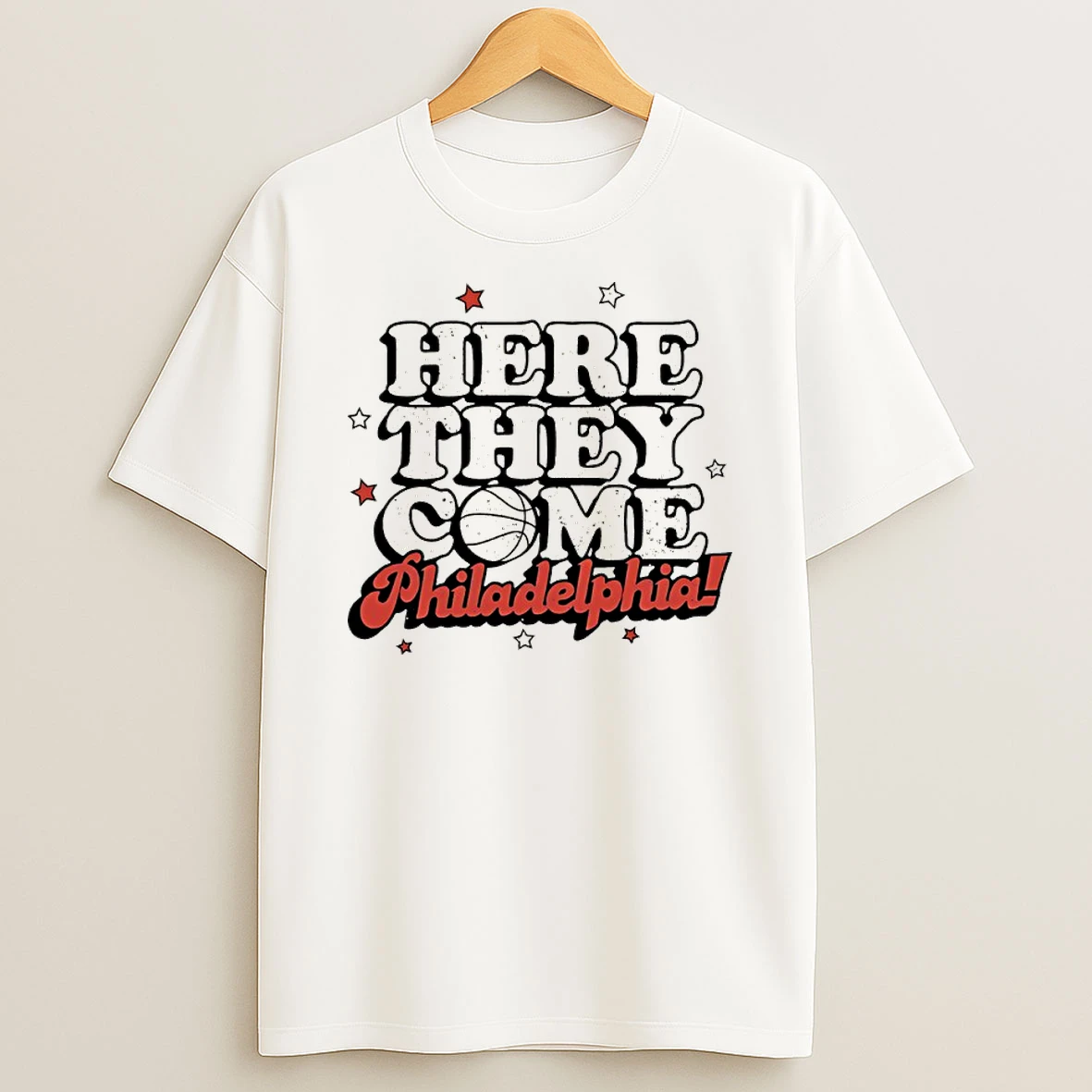 Here They Come Philadelphia Basketball Shirts