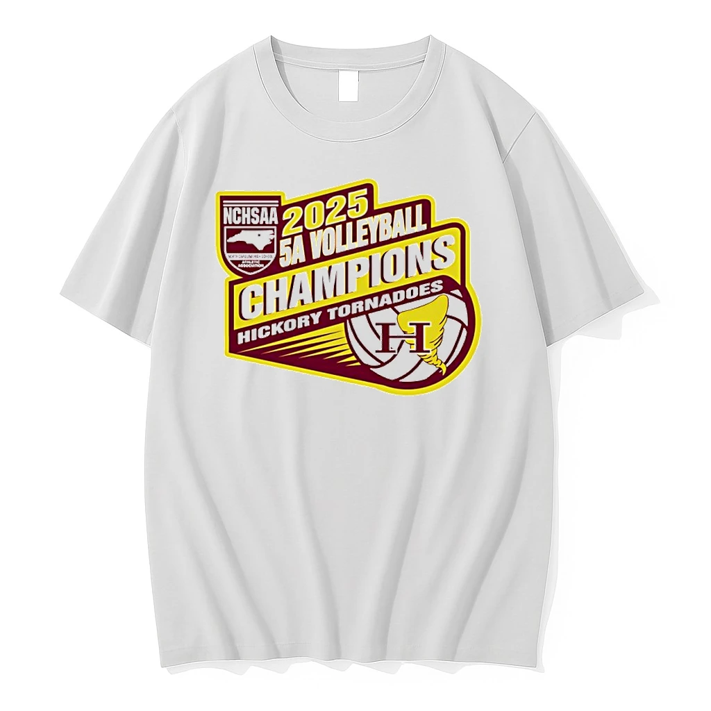Hickory Tornadoes 2025 Nchsaa 5a Volleyball Champions Shirts