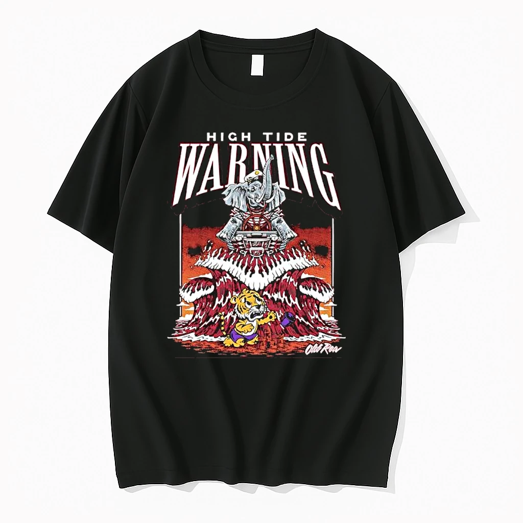 High Tide Warning Alabama And Louisiana State Mascots Graphic Shirts