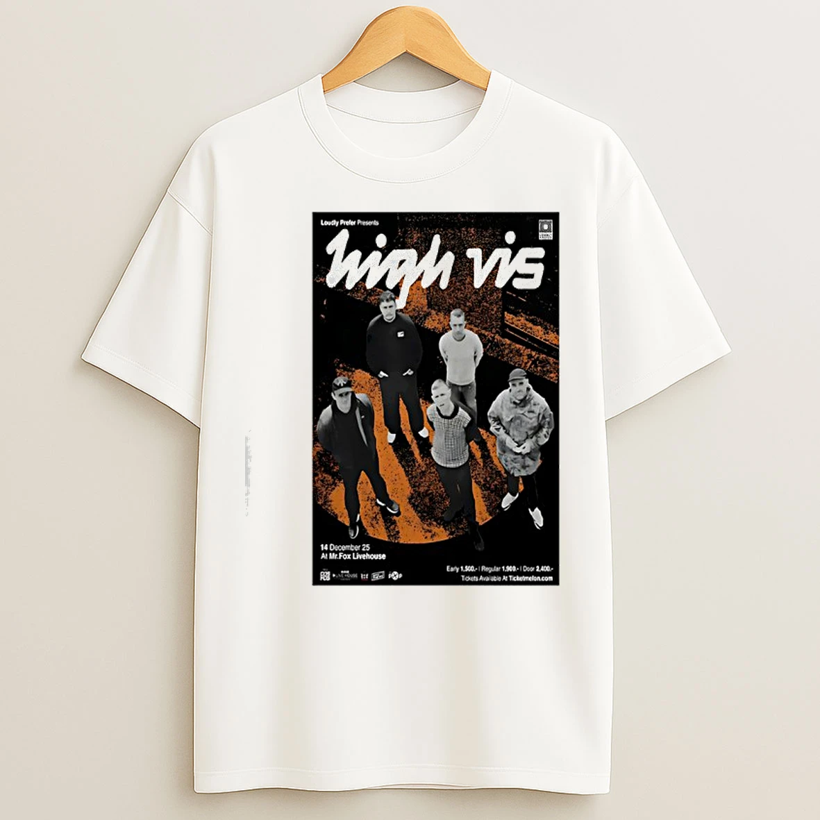 High Vis Tour Mr Fox Livehouse 2025 T Shirts