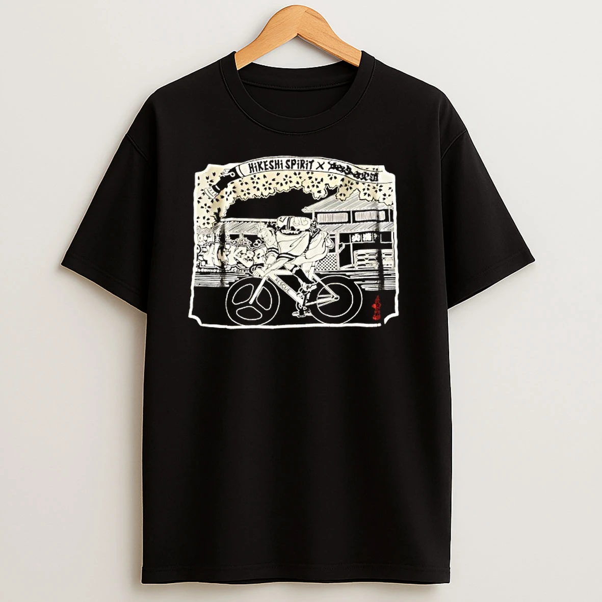 Hikeshi Spirit Rescue On A Bicycle T Shirts