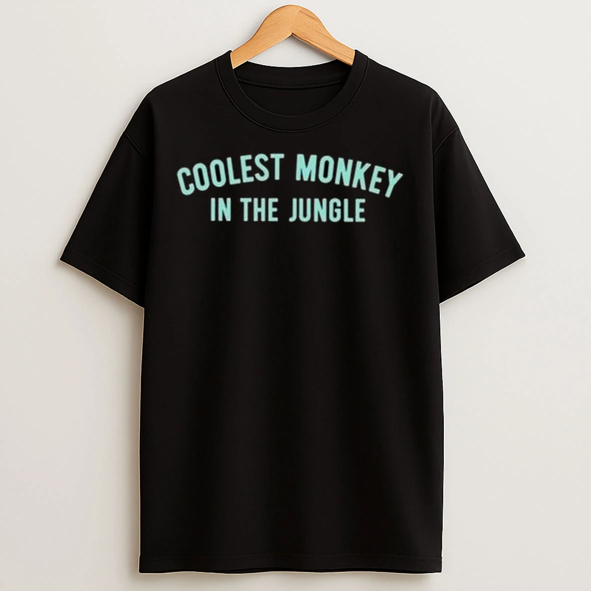 Hm Coolest Monkey In The Jungle Circle Black T Shirts