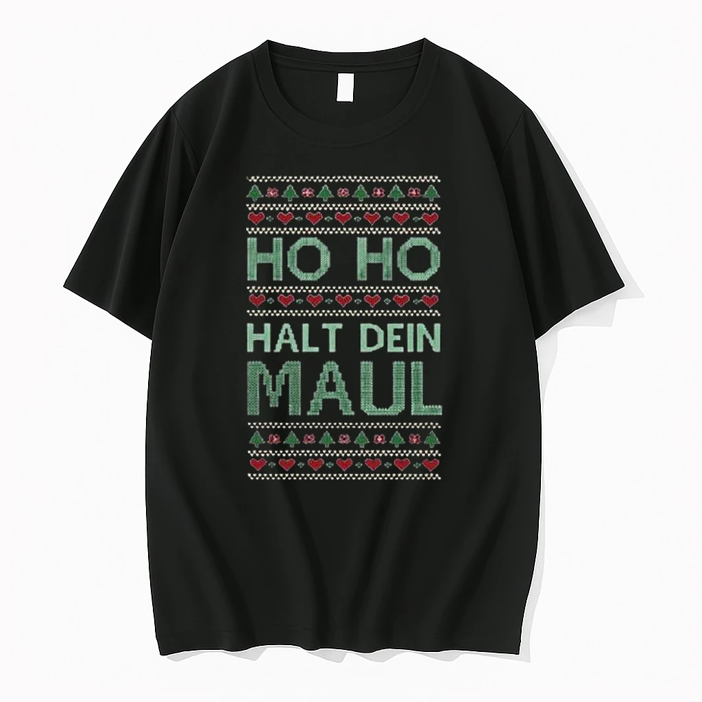 Ho Ho Halt Dein Maul Ugly Christmas Shirts