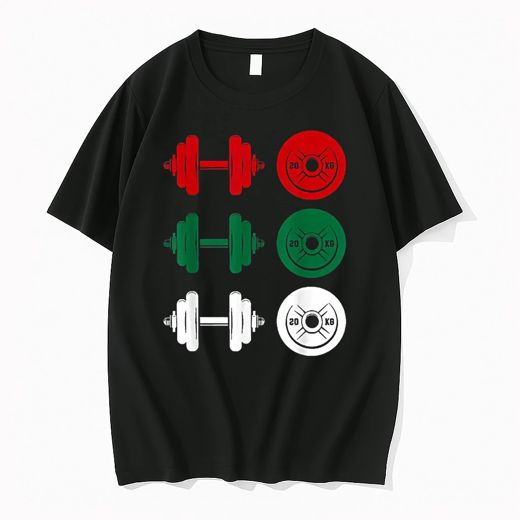 Ho Ho Ho Funny Dumbbell Christmas Weightlifting Gym Workout Shirts
